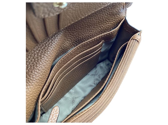 Borsa a tracolla Michael Kors Jet Set in pelle marrone - vista 9