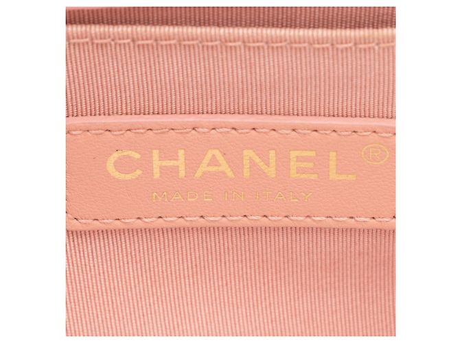 Borsa Boy Small di Chanel in chevron intrecciato Marrone Beige - vista 8