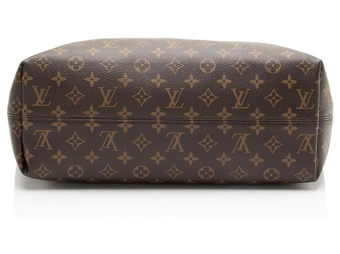 Louis Vuitton Monogram Canvas Graceful MM Hobo Marrone - vista 4