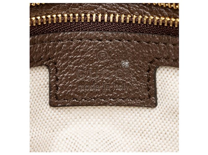Borsa a Spalla Gucci GG Supreme Blondie Medium Marrone Beige - vista 8