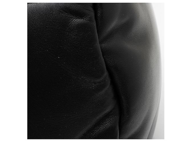 Borsa duffle Saint Laurent in agnello con logo Nero - vista 10