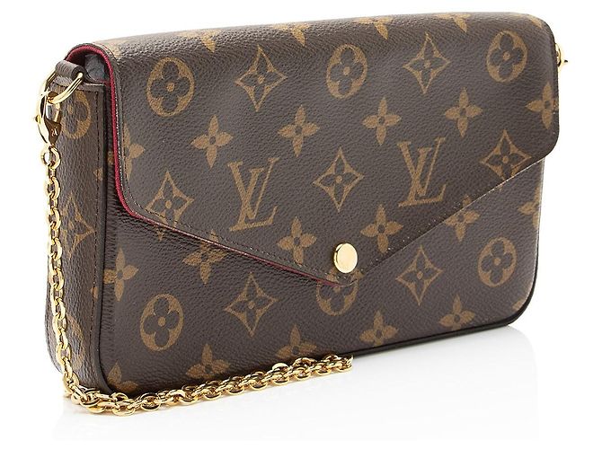 Louis Vuitton Monogram Canvas Felicie Pochette Marrone - vista 2