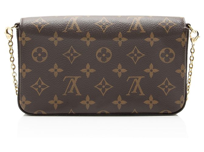 Louis Vuitton Monogram Canvas Felicie Pochette Marrone - vista 3