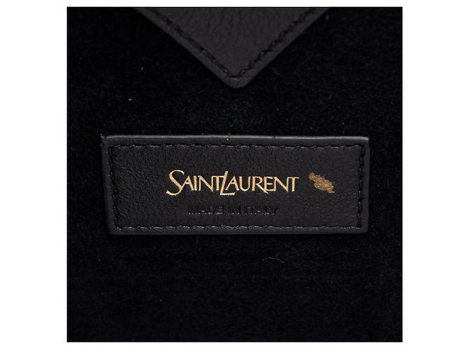 Borsa a secchiello Small Y in pelle Saint Laurent Nero - vista 9