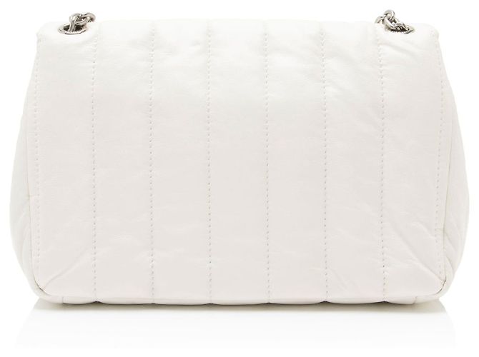 Bolsa de ombro mini Monaco em couro acolchoado Balenciaga Branco - vista 3
