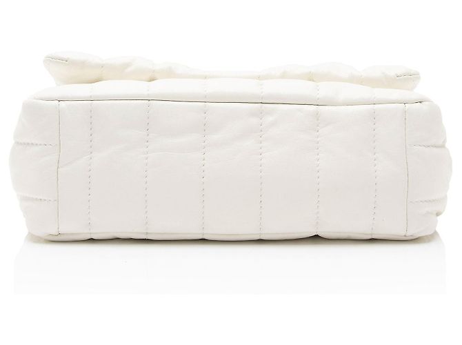 Bolsa de ombro mini Monaco em couro acolchoado Balenciaga Branco - vista 4