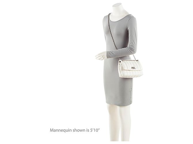 Bolsa de ombro mini Monaco em couro acolchoado Balenciaga Branco - vista 5