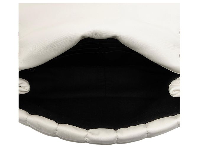 Bolsa de ombro mini Monaco em couro acolchoado Balenciaga Branco - vista 7