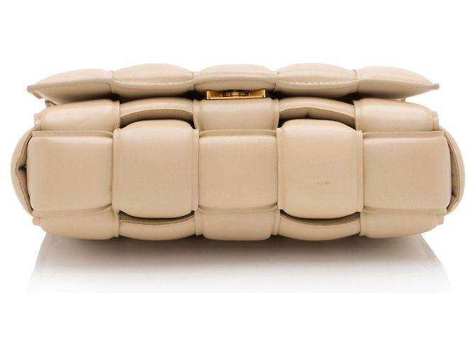 Borsa a tracolla Maxi Cassette in agnello Bottega Veneta Marrone Beige - vista 4