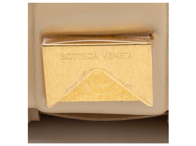 Borsa a tracolla Maxi Cassette in agnello Bottega Veneta Marrone Beige - vista 8