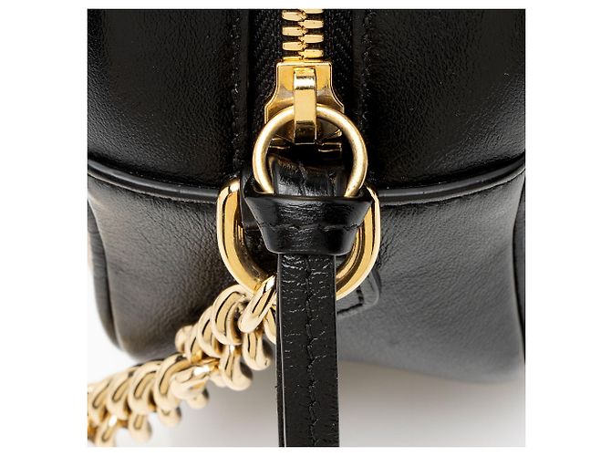 Sac bandoulière petit Gucci Matelasse GG Canvas GG Marmont Marron Beige - vue 10