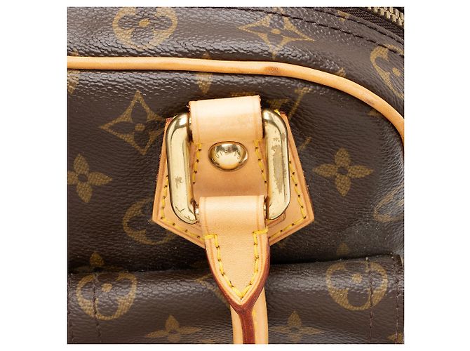 Borsa Manhattan PM in tela Monogram Vintage Louis Vuitton Marrone - vista 10