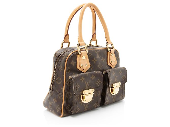 Borsa Manhattan PM in tela Monogram Vintage Louis Vuitton Marrone - vista 2