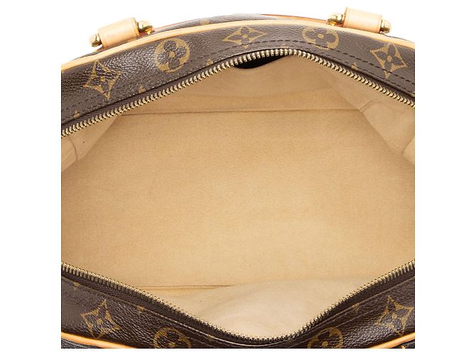 Borsa Manhattan PM in tela Monogram Vintage Louis Vuitton Marrone - vista 7