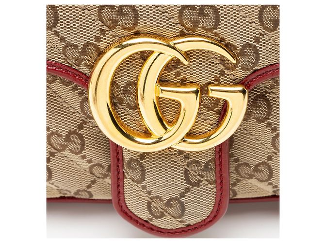 Gucci Matelasse GG Canvas GG Marmont Medium Flap Bag Tasche Braun Beige - Ansicht 9