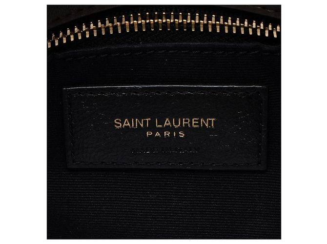 Borsa a tracolla LouLou Small in agnello con monogramma Saint Laurent Verde - vista 8