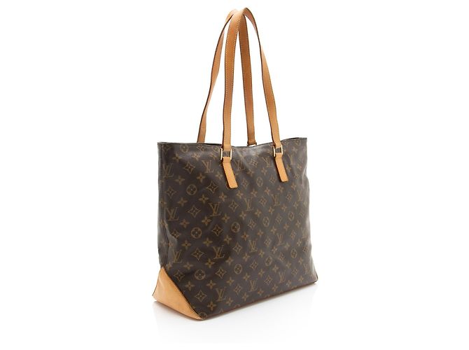 Louis Vuitton Vintage Monogram Canvas Cabas Mezzo Tote Marrone - vista 2