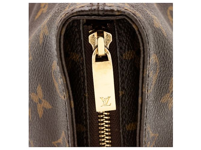 Louis Vuitton Vintage Monogram Canvas Cabas Mezzo Tote Marrone - vista 8