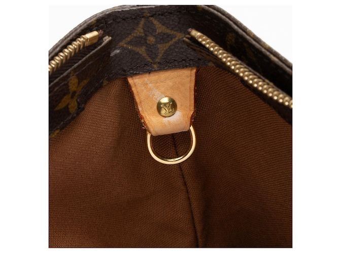 Louis Vuitton Vintage Monogram Canvas Cabas Mezzo Tote Marrone - vista 9