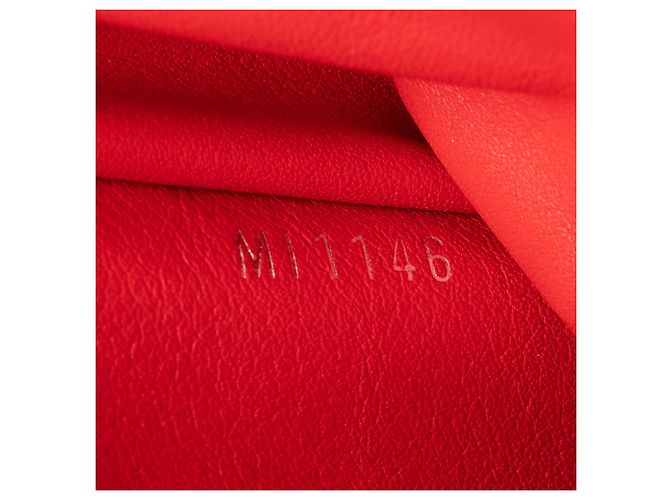 Borsa Louis Vuitton Taurillon Capucines PM Rosso - vista 6