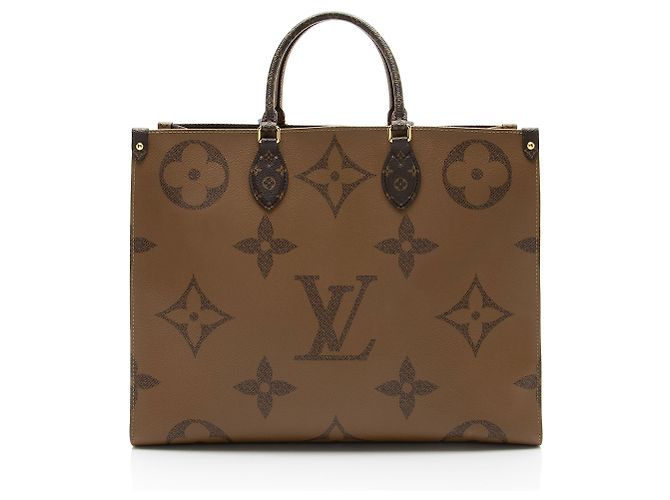 Onthego GM Tote aus Giant Monogram Canvas Louis Vuitton Braun - Ansicht 3