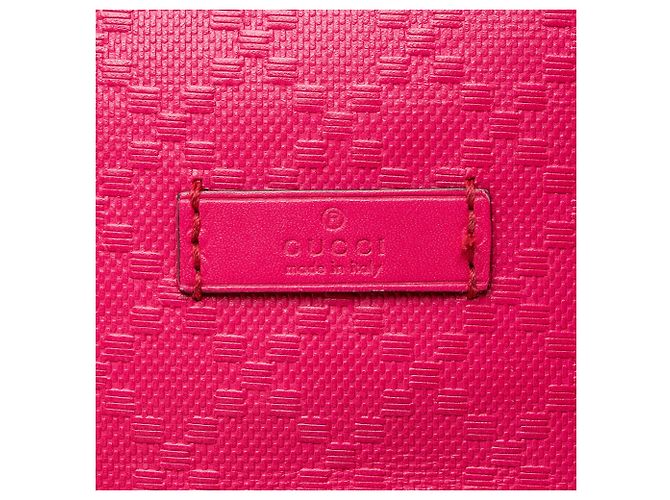Borsa a secchiello Diamante in pelle lucida Gucci Rosa - vista 4