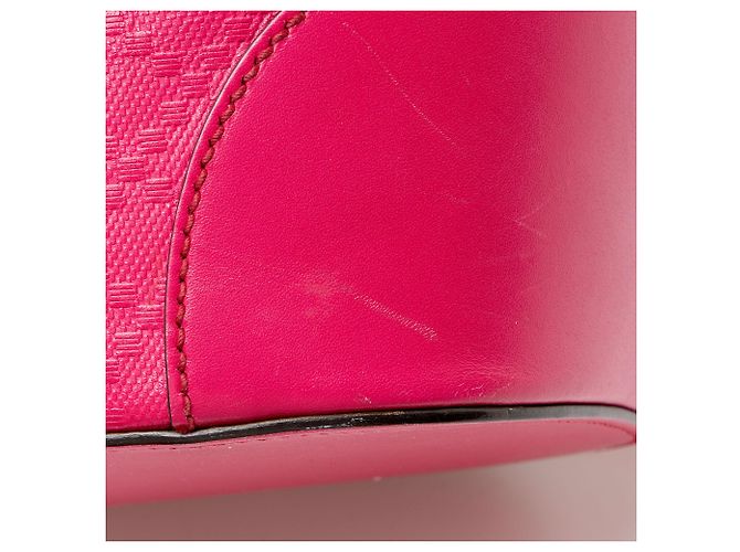 Borsa a secchiello Diamante in pelle lucida Gucci Rosa - vista 8