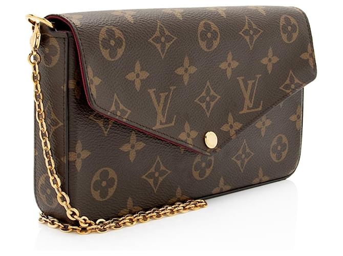 Louis Vuitton Monogram Canvas Felicie Pochette Marrone - vista 2