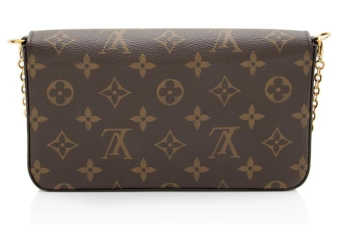 Louis Vuitton Monogram Canvas Felicie Pochette Marrone - vista 3