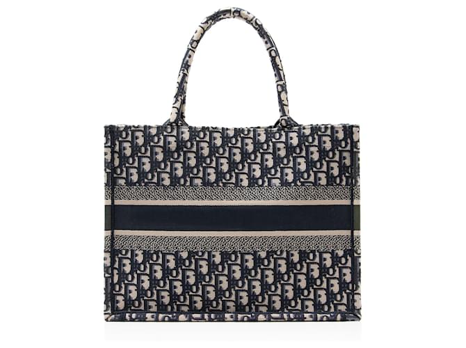 Tote Dior Oblique Medium Azul - vista 3