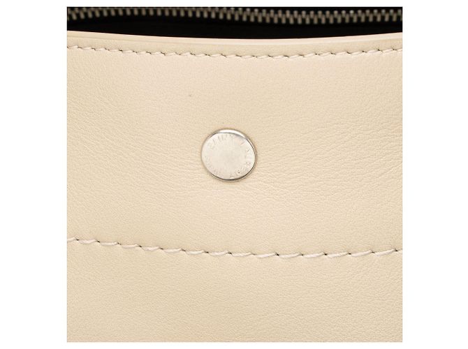 Saint Laurent Rive Gauche Large Tote aus Kalbsleder Braun Beige - vista 9