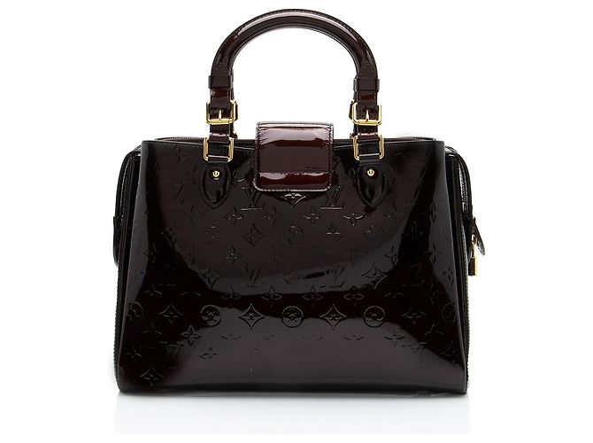 Borsa Louis Vuitton Monogram Vernis Melrose Avenue Rosso - vista 3