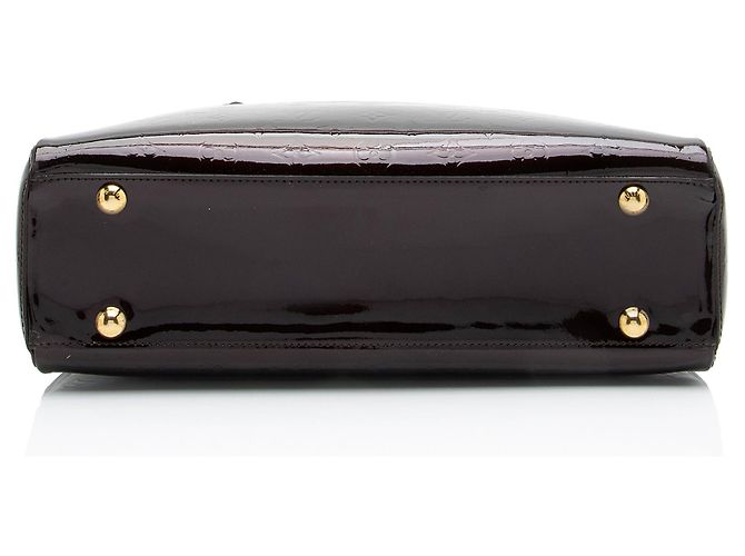 Borsa Louis Vuitton Monogram Vernis Melrose Avenue Rosso - vista 4