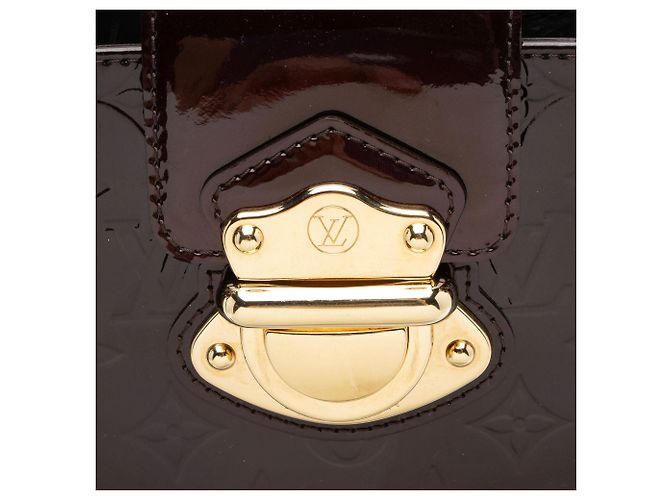 Borsa Louis Vuitton Monogram Vernis Melrose Avenue Rosso - vista 9