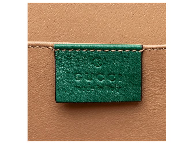 Gucci Sylvie 1969 Mini Top Handle aus Lackleder Grün - Ansicht 7