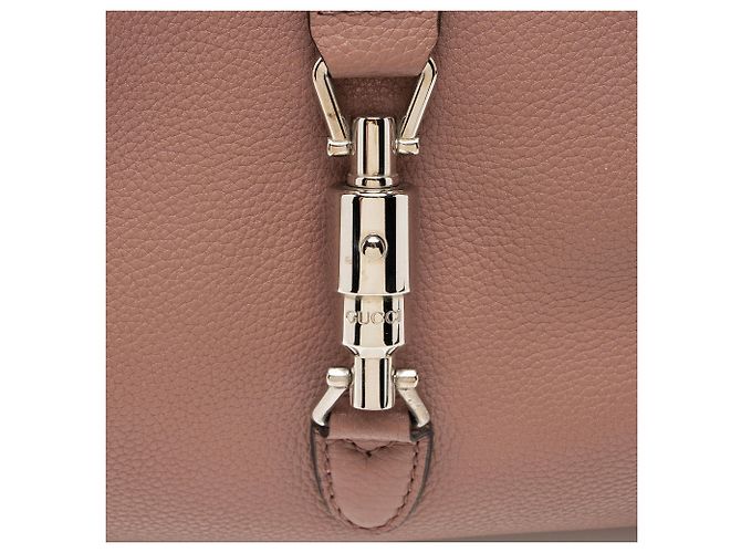 Borsa Jackie Small Tote in pelle martellata morbida Gucci Rosa - vista 10