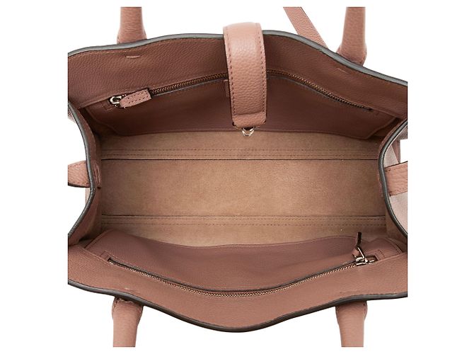 Borsa Jackie Small Tote in pelle martellata morbida Gucci Rosa - vista 7