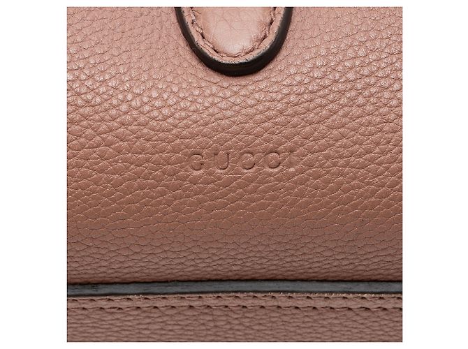 Borsa Jackie Small Tote in pelle martellata morbida Gucci Rosa - vista 9