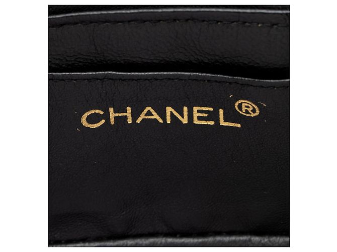 Chanel Vintage Lambskin Tassle Vanity Case con Catena Nero - vista 8