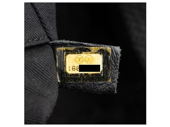 Tote Chanel Denim Deauville Small Negro - vista 6