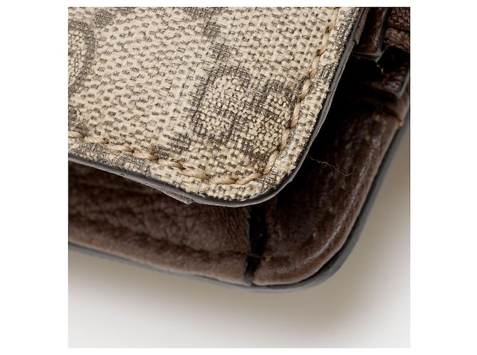 Gucci GG Supreme Leather Tiger Document Crossbody Marrone - vista 10