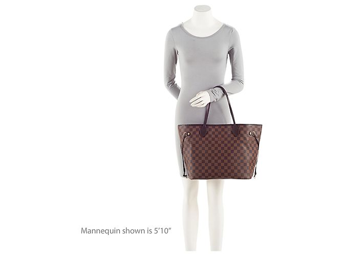 Louis Vuitton Damier Ebene Neverfull MM Tote Marrom - vista 5