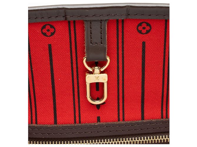 Louis Vuitton Damier Ebene Neverfull MM Tote Marrom - vista 9