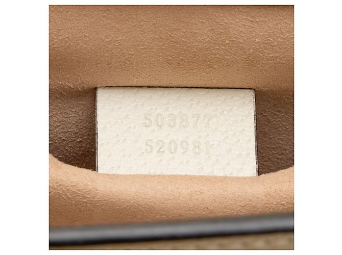 Borsa a tracolla Gucci GG Supreme Flora Ophidia Medium Chain Marrone Beige - vista 6