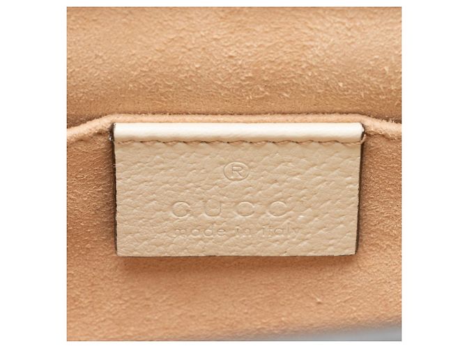Borsa a tracolla Gucci GG Supreme Flora Ophidia Medium Chain Marrone Beige - vista 8