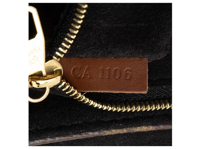 Borsa a Spalla Louis Vuitton Monogram Canvas Pallas Chain Nero - vista 6