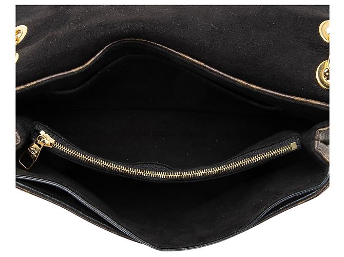 Borsa a Spalla Louis Vuitton Monogram Canvas Pallas Chain Nero - vista 7