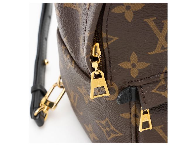 Louis Vuitton Monogram Canvas Palm Springs Mini Rucksack Schwarz - Ansicht 10