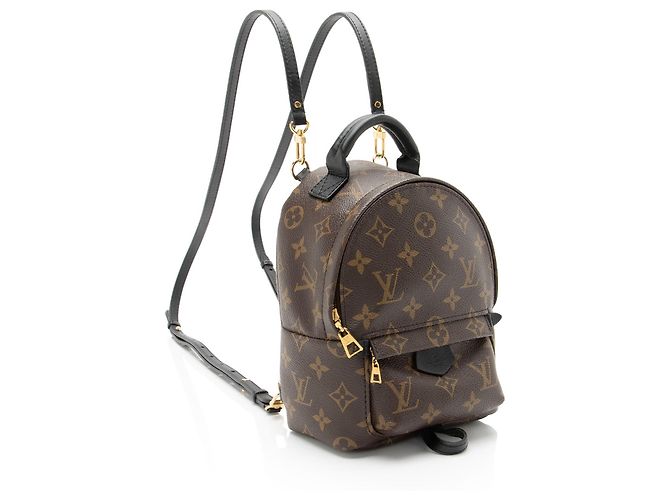 Louis Vuitton Monogram Canvas Palm Springs Mini Rucksack Schwarz - Ansicht 2