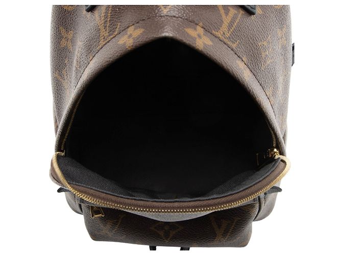 Louis Vuitton Monogram Canvas Palm Springs Mini Rucksack Schwarz - Ansicht 7